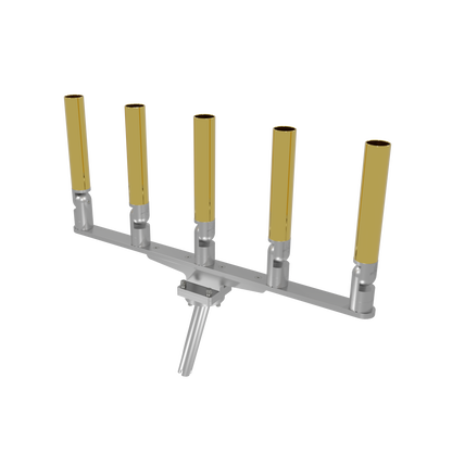 QUINT HORIZONTAL TREE ROD HOLDER WITH GIMBAL