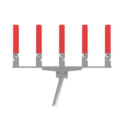 QUINT HORIZONTAL TREE ROD HOLDER WITH GIMBAL