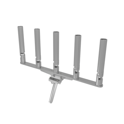 QUINT HORIZONTAL TREE ROD HOLDER WITH GIMBAL