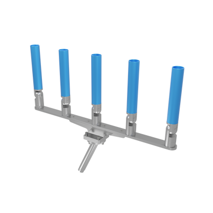 QUINT HORIZONTAL TREE ROD HOLDER WITH GIMBAL