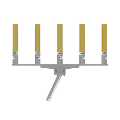 QUINT HORIZONTAL TREE ROD HOLDER WITH GIMBAL