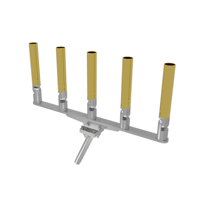 QUINT HORIZONTAL TREE ROD HOLDER WITH GIMBAL