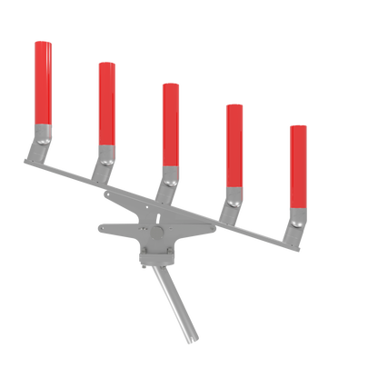QUINT ARTICULATING TREE ROD HOLDER WITH GIMBAL