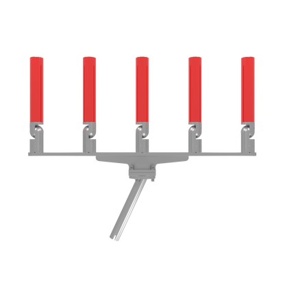 QUINT HORIZONTAL TREE ROD HOLDER WITH GIMBAL