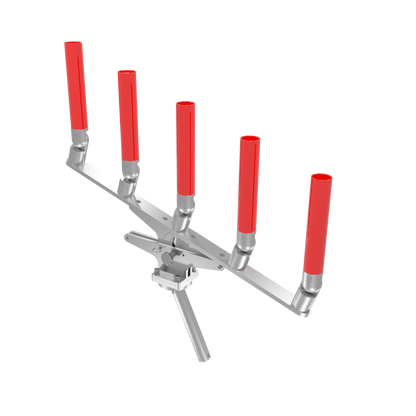 QUINT ARTICULATING TREE ROD HOLDER WITH GIMBAL