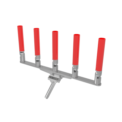 QUINT HORIZONTAL TREE ROD HOLDER WITH GIMBAL
