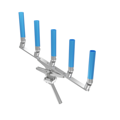 QUINT ARTICULATING TREE ROD HOLDER WITH GIMBAL