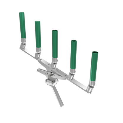 QUINT ARTICULATING TREE ROD HOLDER WITH GIMBAL