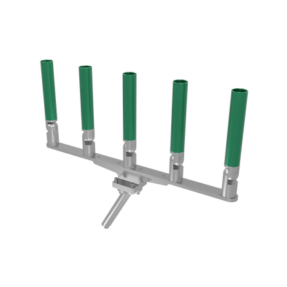 QUINT HORIZONTAL TREE ROD HOLDER WITH GIMBAL
