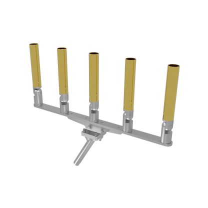 QUINT HORIZONTAL TREE ROD HOLDER WITH GIMBAL