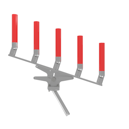 QUINT ARTICULATING TREE ROD HOLDER WITH GIMBAL