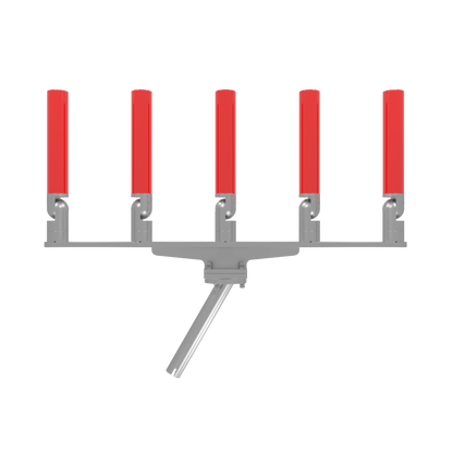 QUINT HORIZONTAL TREE ROD HOLDER WITH GIMBAL