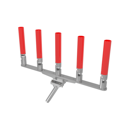 QUINT HORIZONTAL TREE ROD HOLDER WITH GIMBAL