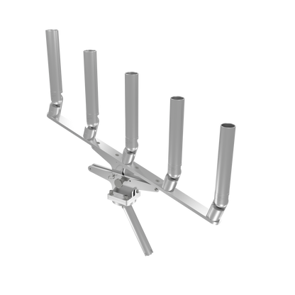 QUINT ARTICULATING TREE ROD HOLDER WITH GIMBAL
