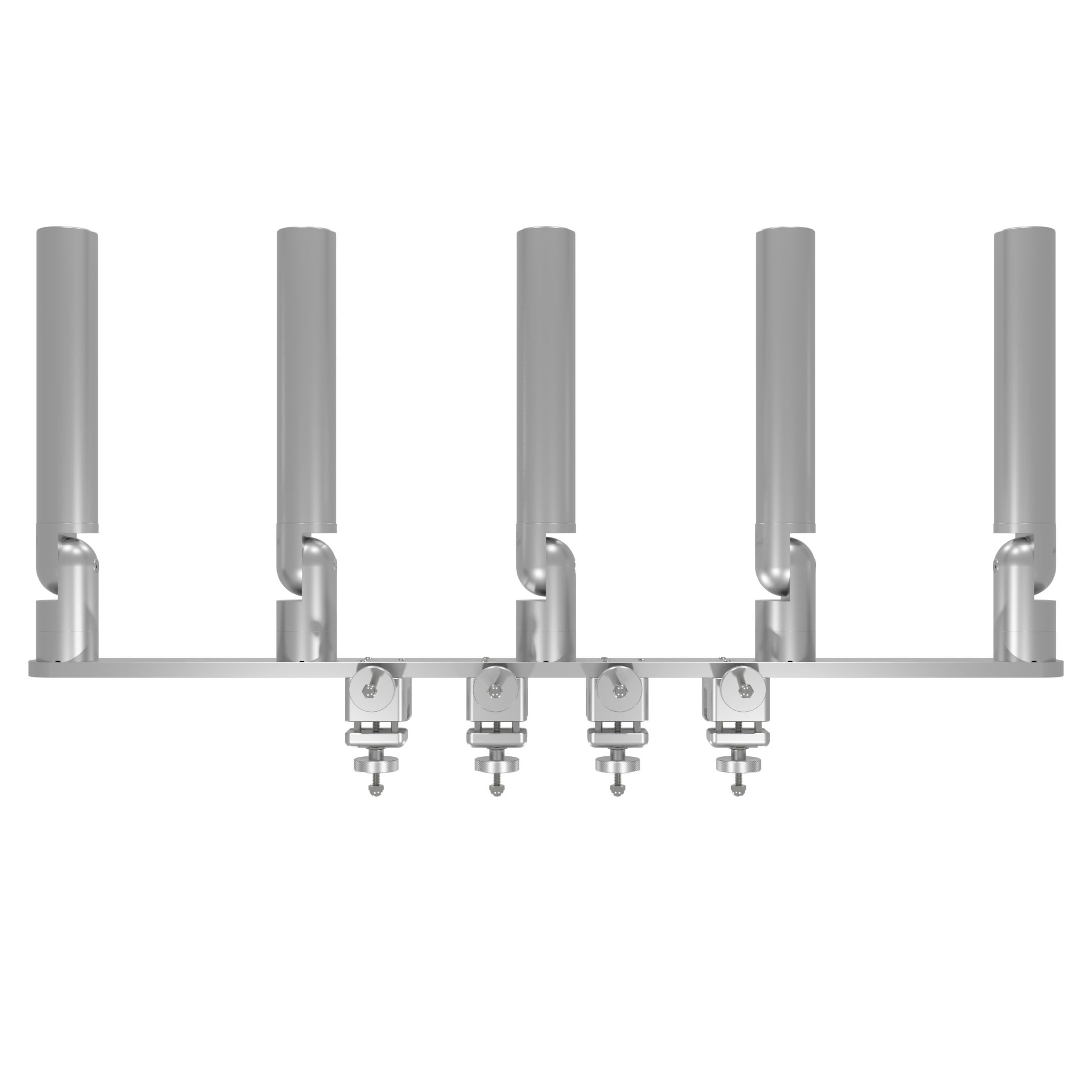Quint Tube Rod Holder Tree with Pontoon Mount (Horizontal)