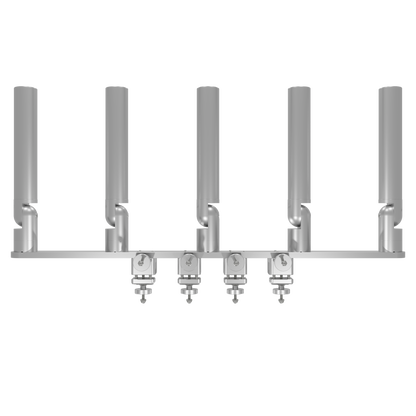 Quint Tube Rod Holder Tree with Pontoon Mount (Horizontal)