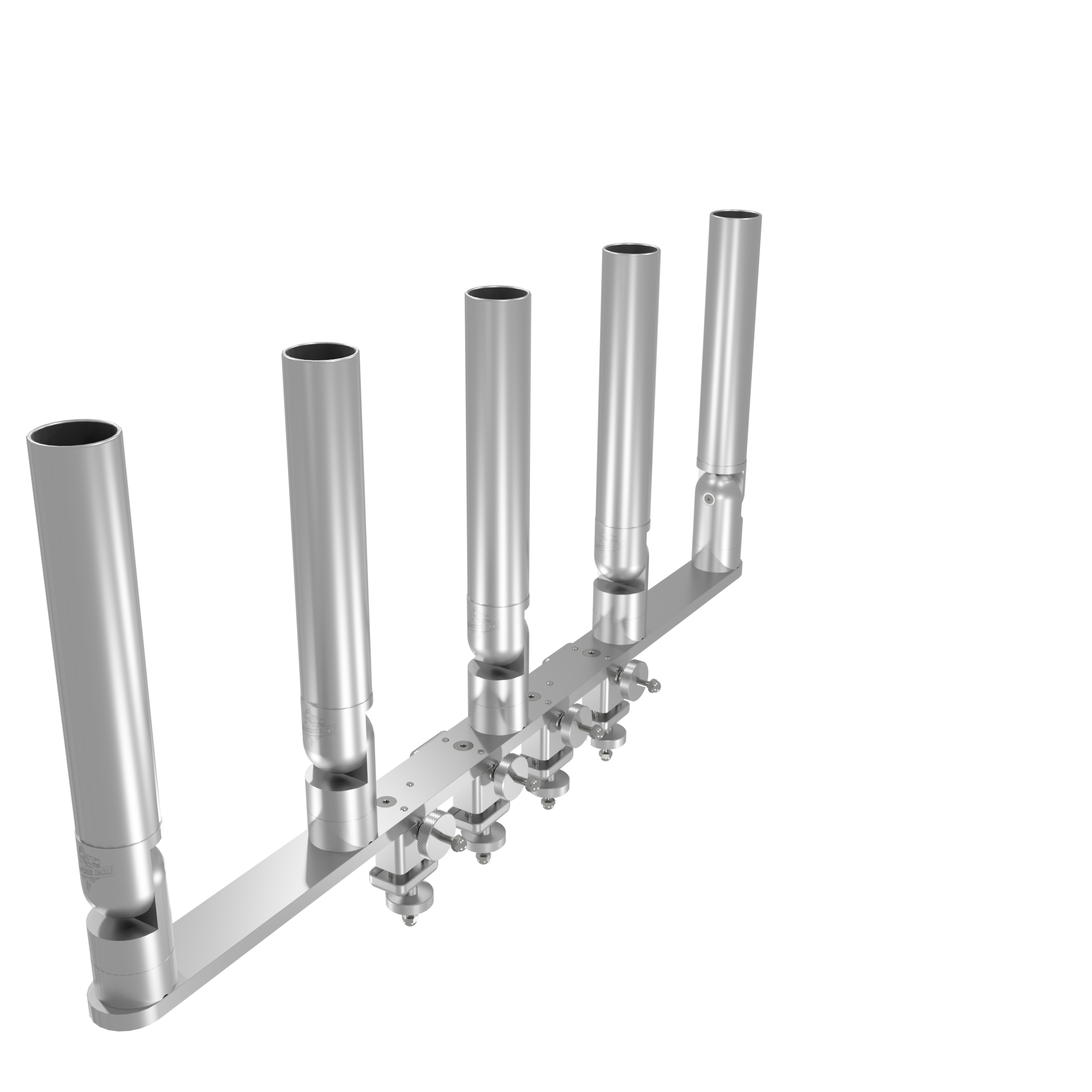 Quint Tube Rod Holder Tree with Pontoon Mount (Horizontal)