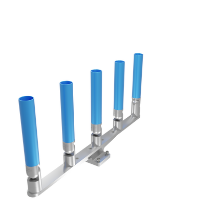 QUINT HORIZONTAL TREE ROD HOLDER WITH MOUNT