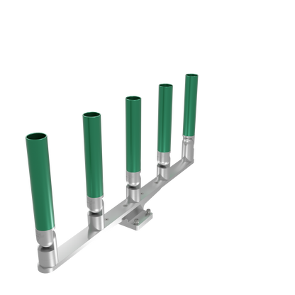 QUINT HORIZONTAL TREE ROD HOLDER WITH MOUNT