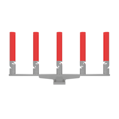 QUINT HORIZONTAL TREE ROD HOLDER WITH MOUNT