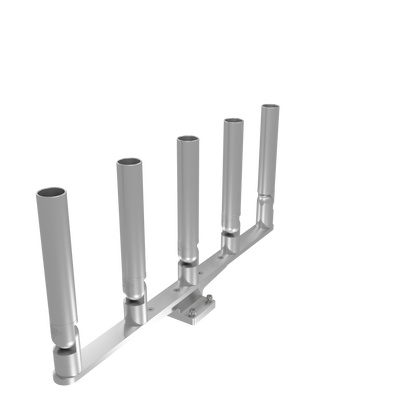 QUINT HORIZONTAL TREE ROD HOLDER WITH MOUNT
