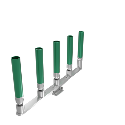 QUINT HORIZONTAL TREE ROD HOLDER WITH MOUNT