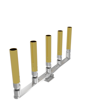 QUINT HORIZONTAL TREE ROD HOLDER WITH MOUNT