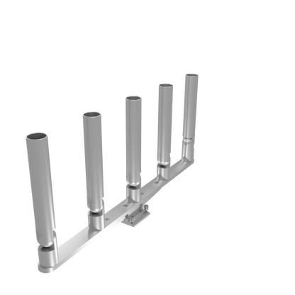 QUINT HORIZONTAL TREE ROD HOLDER WITH MOUNT