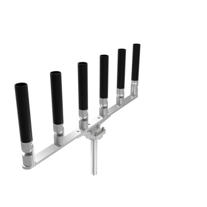 BIG SIX HORIZONTAL TREE ROD HOLDER WITH MOUNT