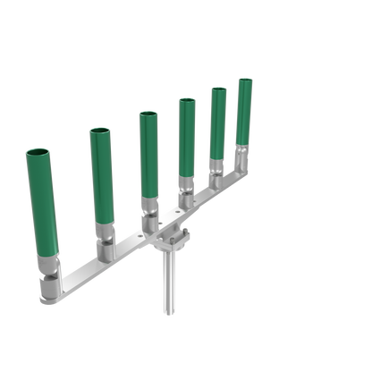 BIG SIX HORIZONTAL TREE ROD HOLDER WITH MOUNT
