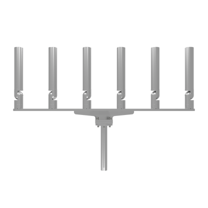 BIG SIX HORIZONTAL TREE ROD HOLDER WITH MOUNT
