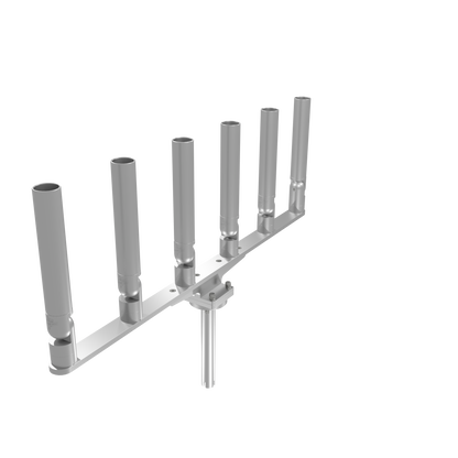 BIG SIX HORIZONTAL TREE ROD HOLDER WITH MOUNT
