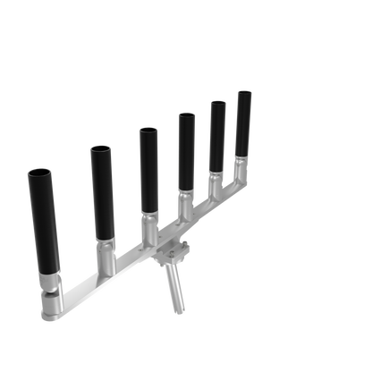 BIG SIX HORIZONTAL TREE ROD HOLDER WITH MOUNT
