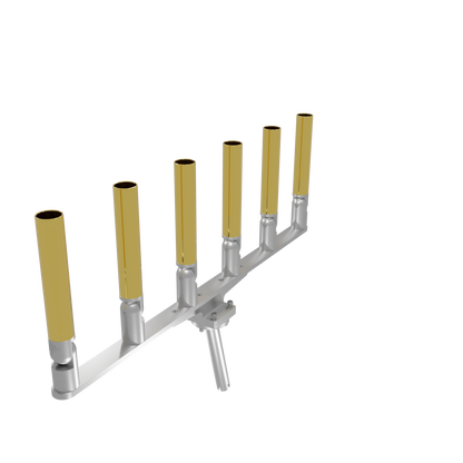 BIG SIX HORIZONTAL TREE ROD HOLDER WITH MOUNT
