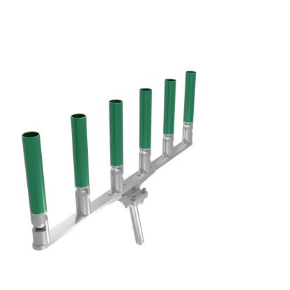 BIG SIX HORIZONTAL TREE ROD HOLDER WITH MOUNT