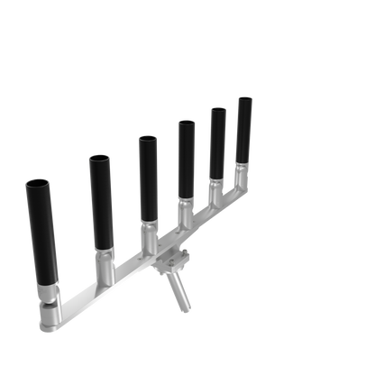 BIG SIX HORIZONTAL TREE ROD HOLDER WITH MOUNT