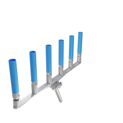 BIG SIX HORIZONTAL TREE ROD HOLDER WITH MOUNT