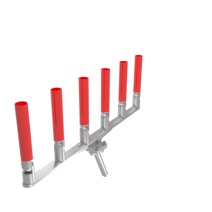 BIG SIX HORIZONTAL TREE ROD HOLDER WITH MOUNT