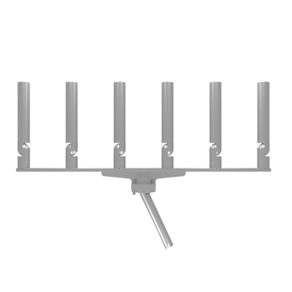 BIG SIX HORIZONTAL TREE ROD HOLDER WITH MOUNT