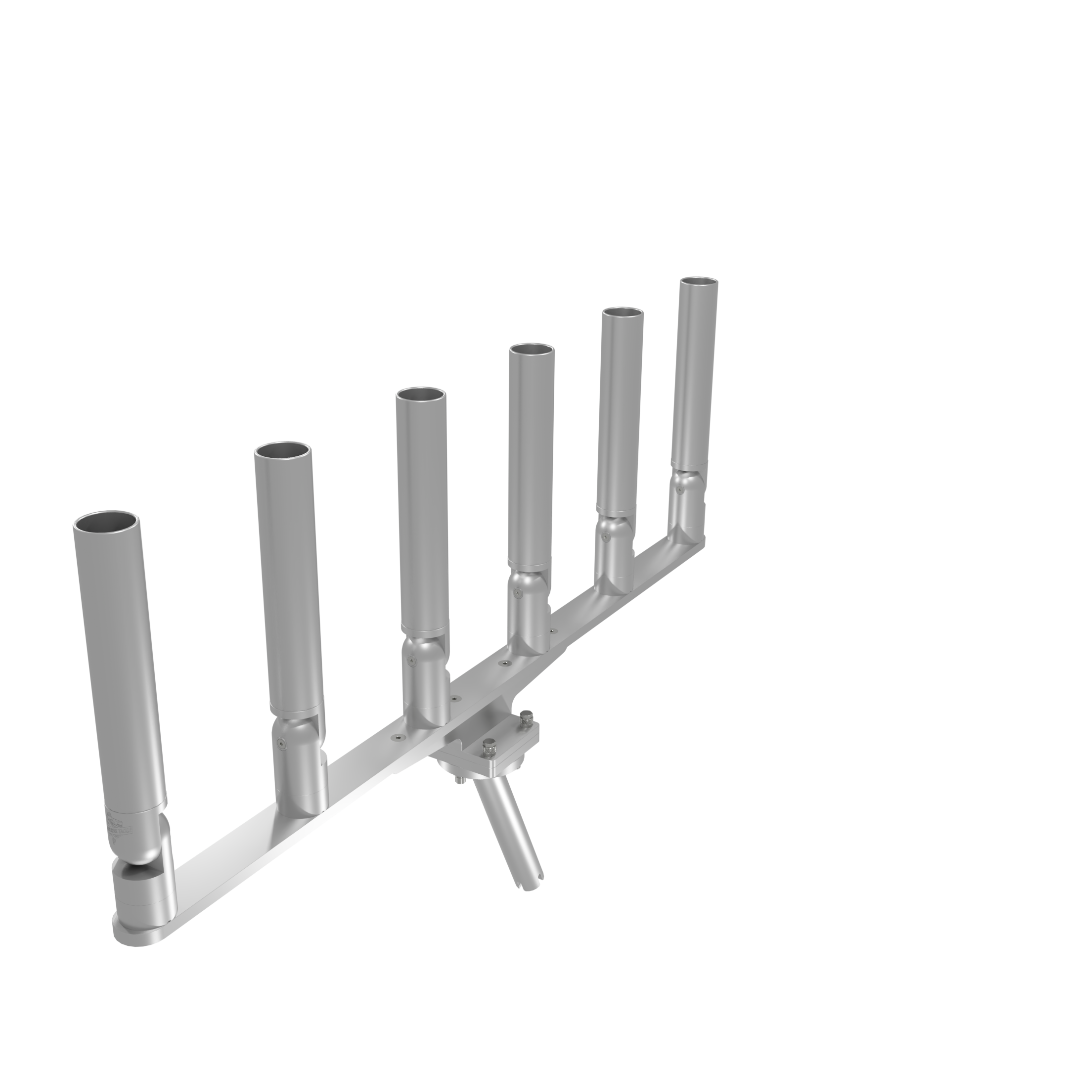 BIG SIX HORIZONTAL TREE ROD HOLDER WITH MOUNT