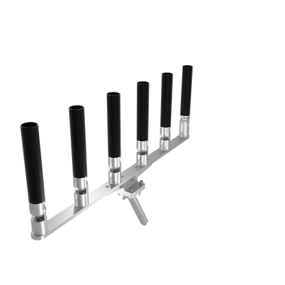 BIG SIX HORIZONTAL TREE ROD HOLDER WITH MOUNT