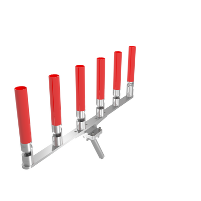 BIG SIX HORIZONTAL TREE ROD HOLDER WITH MOUNT