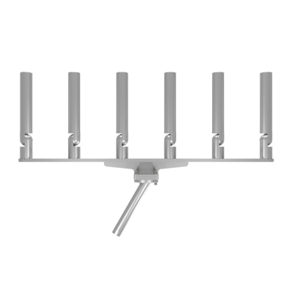 BIG SIX HORIZONTAL TREE ROD HOLDER WITH MOUNT