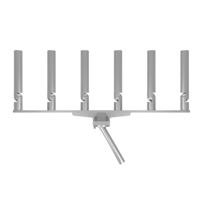 BIG SIX HORIZONTAL TREE ROD HOLDER WITH MOUNT