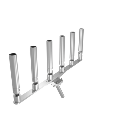 BIG SIX HORIZONTAL TREE ROD HOLDER WITH MOUNT