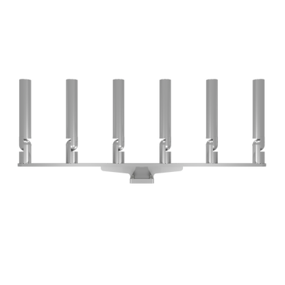 BIG SIX HORIZONTAL TREE ROD HOLDER WITH MOUNT