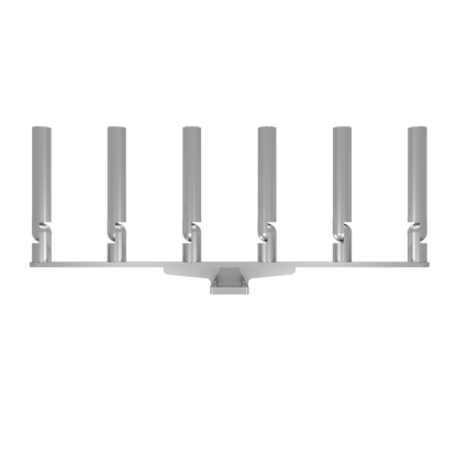 BIG SIX HORIZONTAL TREE ROD HOLDER WITH MOUNT