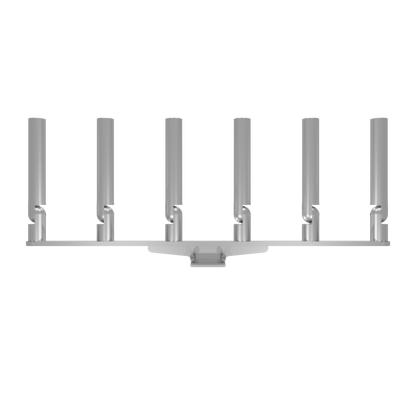 BIG SIX HORIZONTAL TREE ROD HOLDER WITH MOUNT