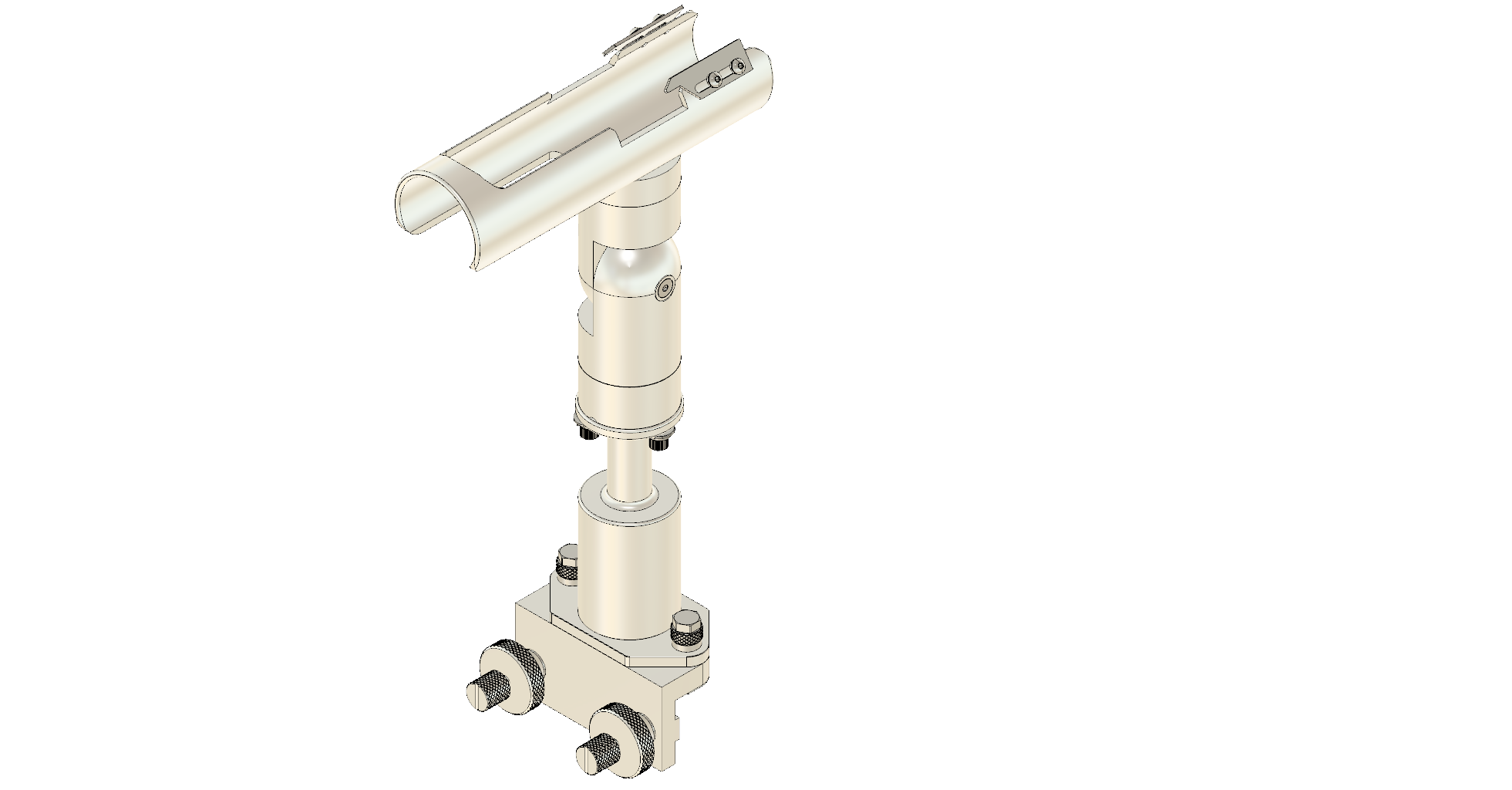 CRADLE WITH INTEGRATED GUNWALE MOUNT