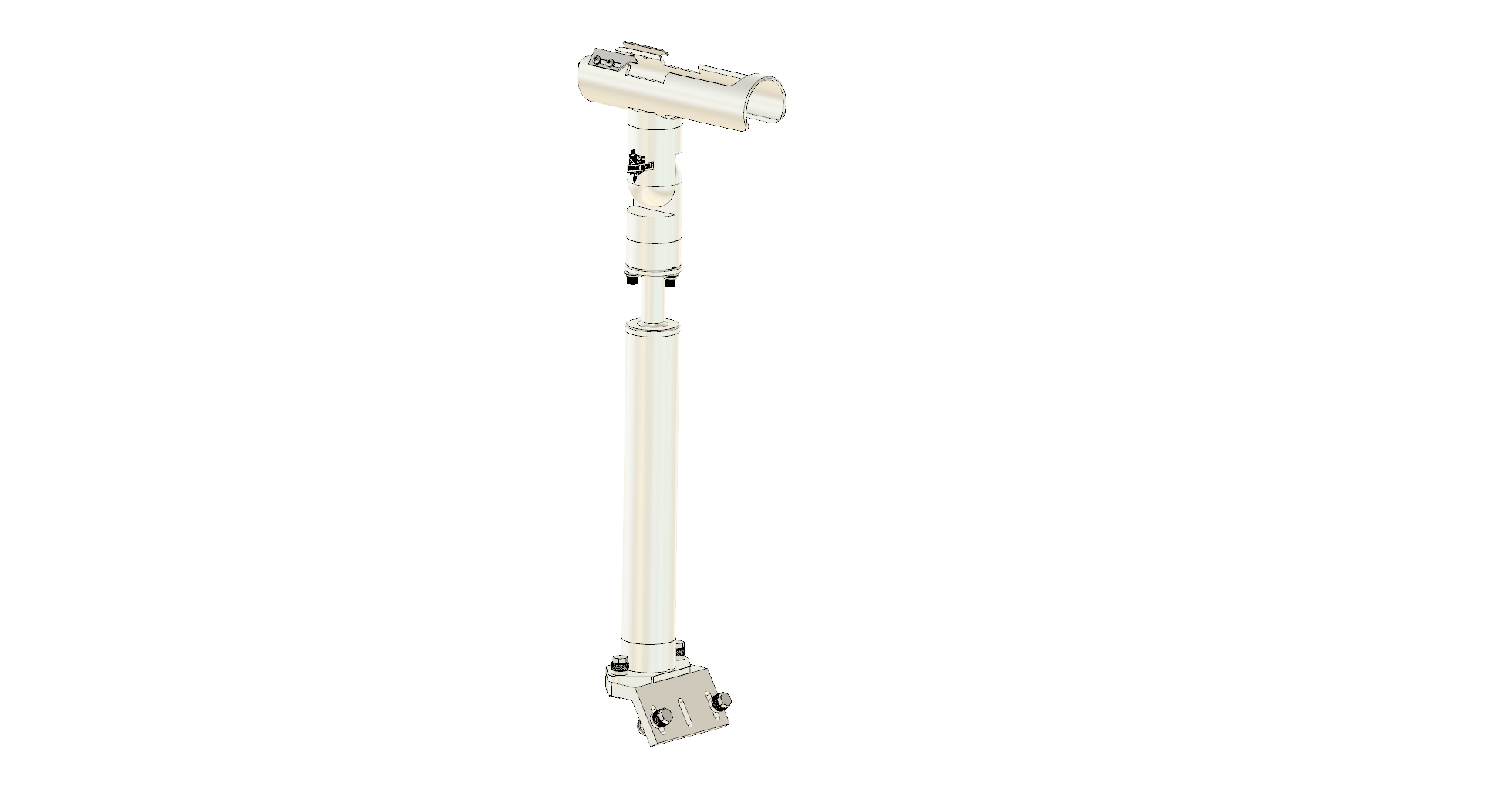 CRADLE WITH INTEGRATED GUNWALE MOUNT
